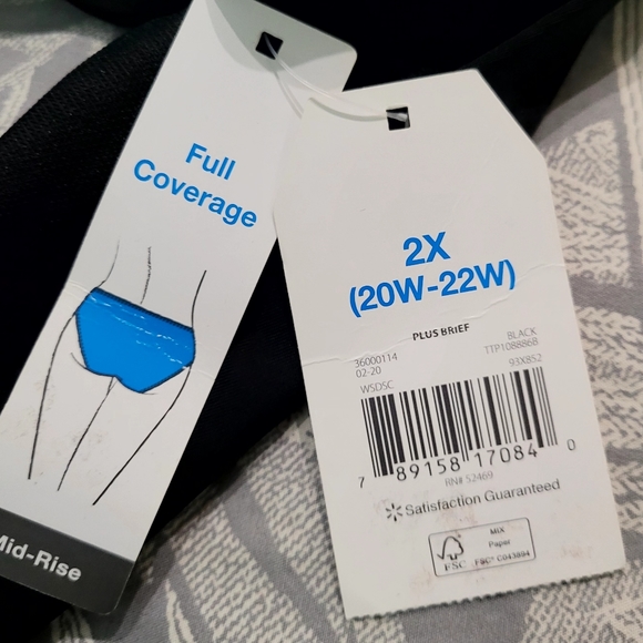 Time & Tru Mid-Rise Cinch Bikini Bottoms - Picture 7 of 8